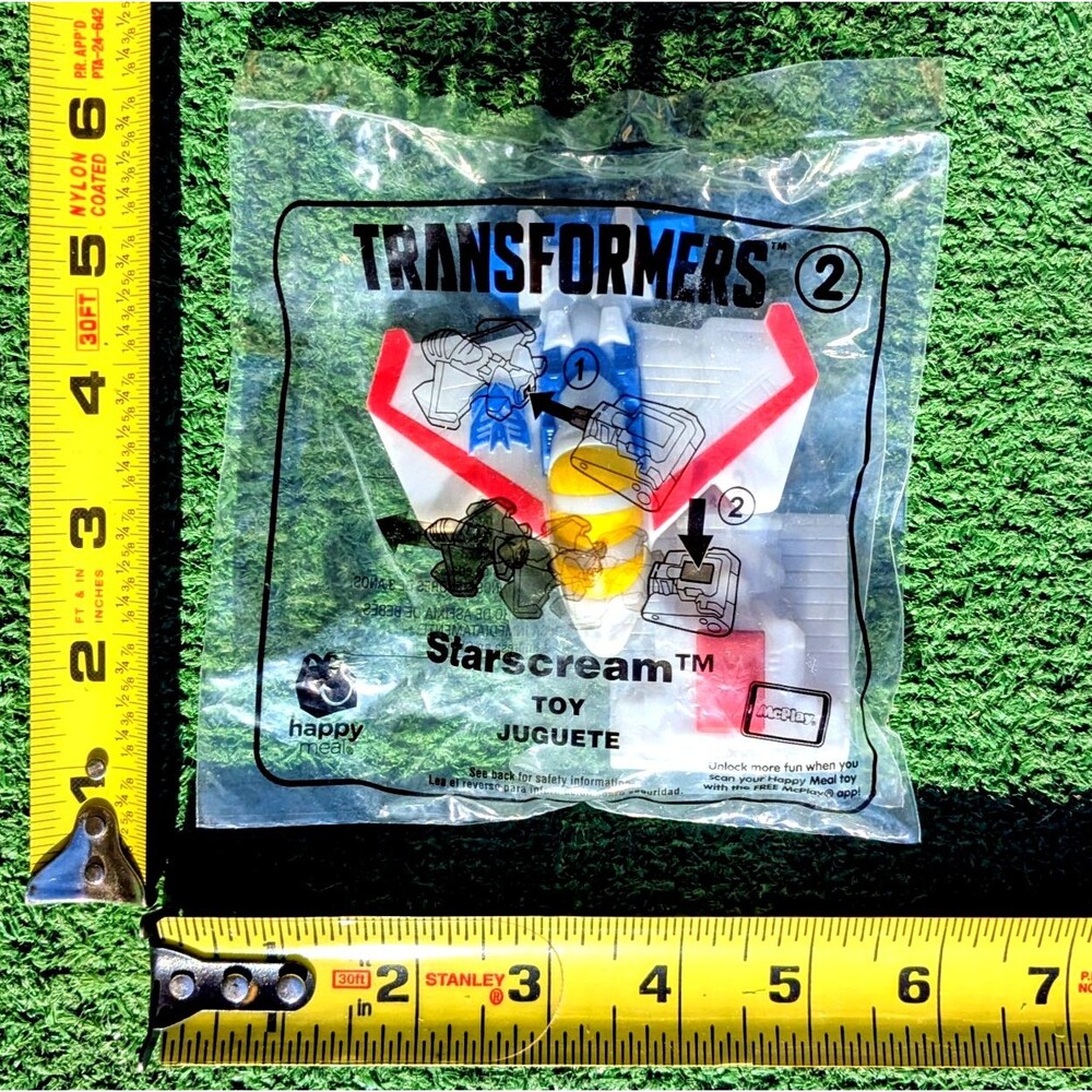 2018 McDonalds Happy Meal Toy Transformers Bumblebee Movie #2 Starscream NIP